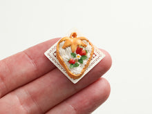 Load image into Gallery viewer, Strawberry Shaped Tart - 12th scale handmade miniature food