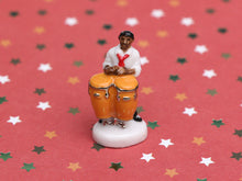 Load image into Gallery viewer, Jazz Band Musician Ornament - Conga Drums - 12th Scale Vintage Decoration for Dollhouse