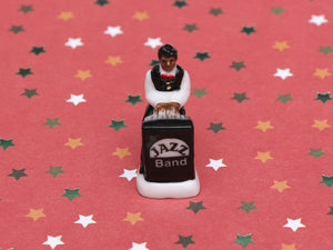 Jazz Band Musician Ornament - Keyboard - 12th Scale Vintage Decoration for Dollhouse