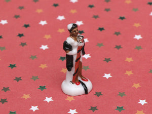 Jazz Band Musician Ornament - Lady Sings The Blues - 12th Scale Vintage Decoration for Dollhouse