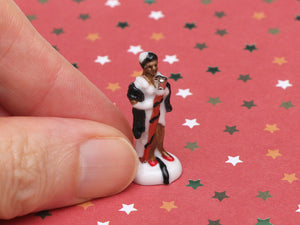 Jazz Band Musician Ornament - Lady Sings The Blues - 12th Scale Vintage Decoration for Dollhouse