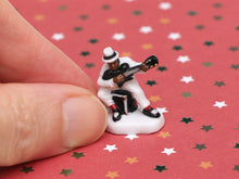 Load image into Gallery viewer, Jazz Band Musician Ornament - Electric Guitar - 12th Scale Vintage Decoration for Dollhouse