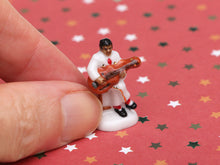 Load image into Gallery viewer, Jazz Band Musician Ornament - Acoustic Guitar - 12th Scale Vintage Decoration for Dollhouse