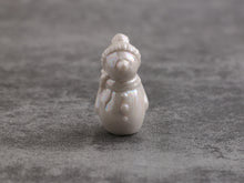 Load image into Gallery viewer, Miniature Porcelain Ornament Snowman Decoration in 12th Scale for Dollhouses