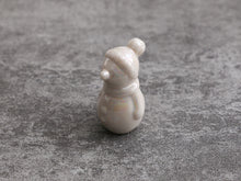 Load image into Gallery viewer, Miniature Porcelain Ornament Snowman Decoration in 12th Scale for Dollhouses