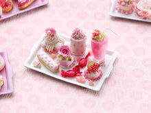 Load image into Gallery viewer, Pink French Pastries, Candy, Sundae - Handmade miniature dollhouse food