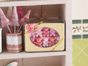 Gift Box of Pink Marshmallow / Candy Bears - Handmade Miniature Food