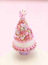 Load image into Gallery viewer, Pink French Pièce Montée / Croquembouche Cake - Handmade Miniature Food
