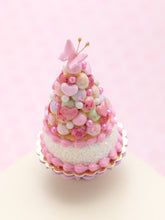 Load image into Gallery viewer, Pink French Pièce Montée / Croquembouche Cake - Handmade Miniature Food
