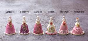 French Marquise Cake in Pink - Candice - Handmade Miniature Food
