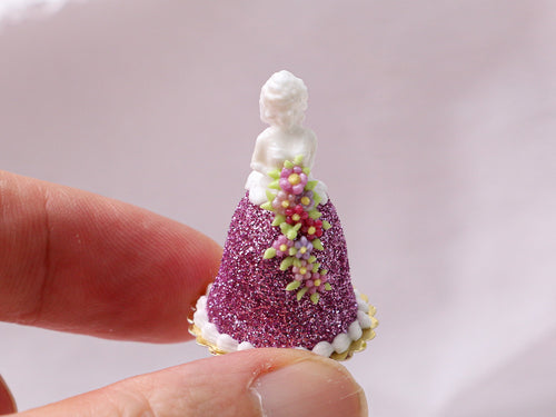 French Marquise Cake in Pink - Béatrice - Handmade Miniature Food