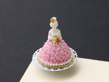 Load image into Gallery viewer, French Marquise Cake in Pink - Florentine - Handmade Miniature Food