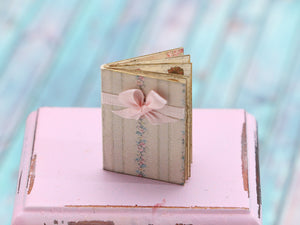 Miniature Album of Vintage Chromos / Decoupage Images - Handmade Dollhouse Miniature