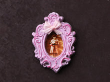 Load image into Gallery viewer, Pink Framed Portrait of a Young Girl - Dollhouse Miniature