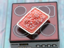 Load image into Gallery viewer, Pink Chic Pie with Flower Decoration in Metal Oven Dish - Handmade Miniature Food