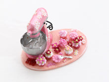 Load image into Gallery viewer, Making Pretty Pink Cupcakes, Kitchen Aid Mixer Preparation Board - Miniature Food