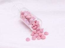 Load image into Gallery viewer, Tall Glass Jar of Pink Meringues - Handmade Miniature Food