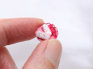 Ladurée Pink Champagne with Pink Fossier Biscuits "Biscuit Roses de Reims" - Handmade Miniature Food