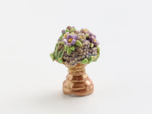 Load image into Gallery viewer, Miniature blossom decoration in golden planter - OOAK - 12th scale dollhouse miniature