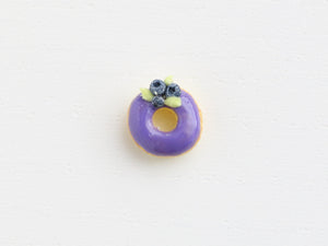 Lilac and purple miniature donuts - set of 4 - 12th scale handmade food
