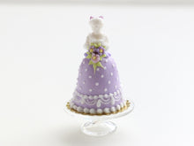 Load image into Gallery viewer, Miniature Marquise dress cake - &quot;Gabrielle&quot; - handmade miniature food