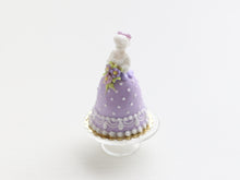 Load image into Gallery viewer, Miniature Marquise dress cake - &quot;Gabrielle&quot; - handmade miniature food