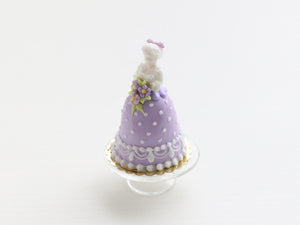 Miniature Marquise dress cake - "Gabrielle" - handmade miniature food