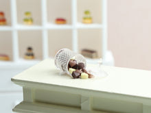 Load image into Gallery viewer, Spilt Jar of Heart-Shaped Chocolates - Handmade Miniature Dollhouse Food