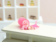 Load image into Gallery viewer, Spilt Jar of Assorted Pink Candies &amp; Treats - Handmade Miniature Dollhouse Food