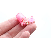 Load image into Gallery viewer, Spilt Jar of Assorted Pink Candies &amp; Treats - Handmade Miniature Dollhouse Food