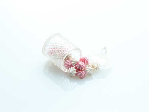 Spilt Jar of Assorted Meringues - Handmade Miniature Dollhouse Food
