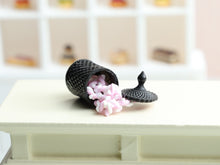 Load image into Gallery viewer, Spilt Jar of Pink &amp; White Marshmallow Twists  - Handmade Miniature Dollhouse Food