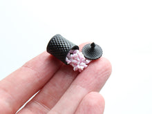 Load image into Gallery viewer, Spilt Jar of Pink &amp; White Marshmallow Twists  - Handmade Miniature Dollhouse Food