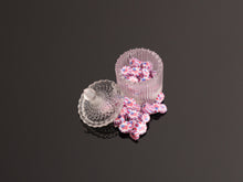 Load image into Gallery viewer, Spilt Vertical Jar of Patriotic Stars and Stripes Candy / US Flag / July 4th - Handmade Miniature Food