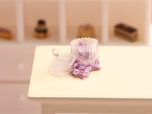 Load image into Gallery viewer, Spilt Vertical Jar of Patriotic Stars and Stripes Candy / US Flag / July 4th - Handmade Miniature Food