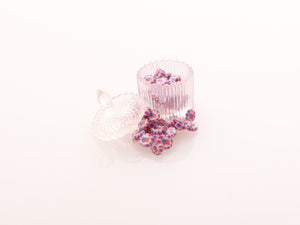 Spilt Vertical Jar of Patriotic Stars and Stripes Candy / US Flag / July 4th - Handmade Miniature Food