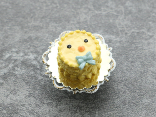 Easter Spring Chick Cake - Miniature Food in 12th Scale for Dollhouse