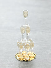 Load image into Gallery viewer, Champagne Tower - Summer Drinks - Handmade Miniature Dollhouse Food