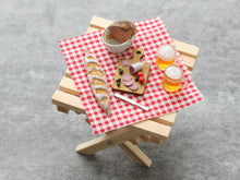 Load image into Gallery viewer, French Picnic or Aperitif Set (B) with Beer - Summer Drinks - Handmade Miniature Dollhouse Food