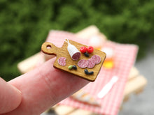 Load image into Gallery viewer, French Picnic or Aperitif Set (B) with Beer - Summer Drinks - Handmade Miniature Dollhouse Food