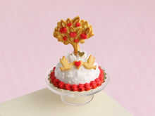 Load image into Gallery viewer, Le Valentin 2024 &quot;Tree of Love&quot; Dome Cake with Cookie Tree - Handmade Miniature Food