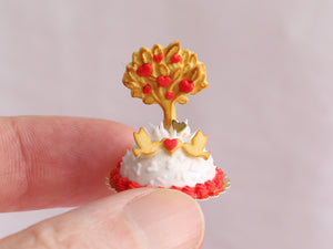 Le Valentin 2024 "Tree of Love" Dome Cake with Cookie Tree - Handmade Miniature Food