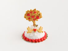 Load image into Gallery viewer, Le Valentin 2024 &quot;Tree of Love&quot; Dome Cake with Cookie Tree - Handmade Miniature Food