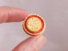 Load image into Gallery viewer, I LOVE YOU Red Fruit Tart - Handmade Miniature Food