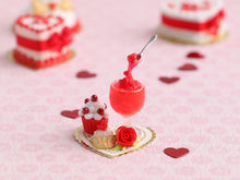 Load image into Gallery viewer, Romantic Valentine&#39;s Day Dessert - Frozen Moment - Handmade Miniature Food