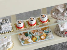 Load image into Gallery viewer, Individual Snowman Cake - Winter Wonderland Collection - Handmade 12th Scale Dollhouse Miniature