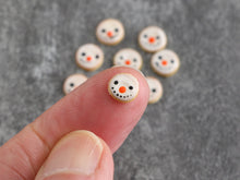 Load image into Gallery viewer, Individual Snowman Cookies - Winter Wonderland Collection - Handmade 12th Scale Dollhouse Miniature