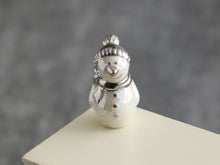 Load image into Gallery viewer, Porcelain Snowman Decoration - Winter Wonderland Collection - 12th Scale Dollhouse Miniature