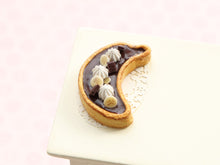 Load image into Gallery viewer, Chocolate and Banana Tart - Handmade Miniature Food in 12th Scale
