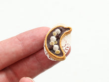 Load image into Gallery viewer, Chocolate and Banana Tart - Handmade Miniature Food in 12th Scale